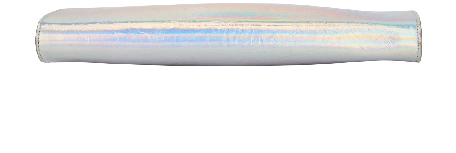 Holographic Large Clutch, &pound;210, Handbags, Silver, Leather, Top view